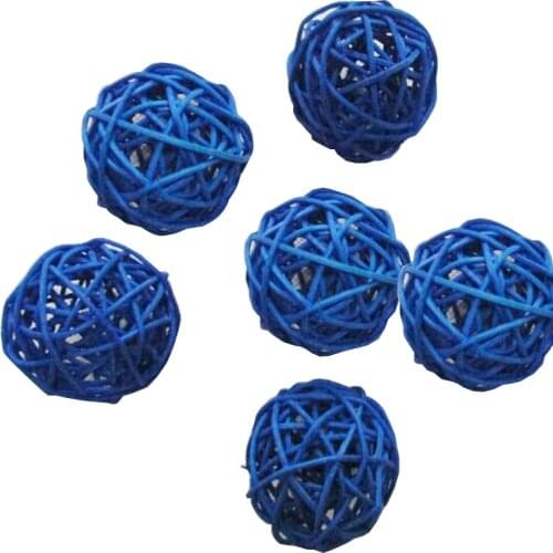 50pcs per lot party home garden wedding decoration diameter 3cm colorful Rattan sepak Ball