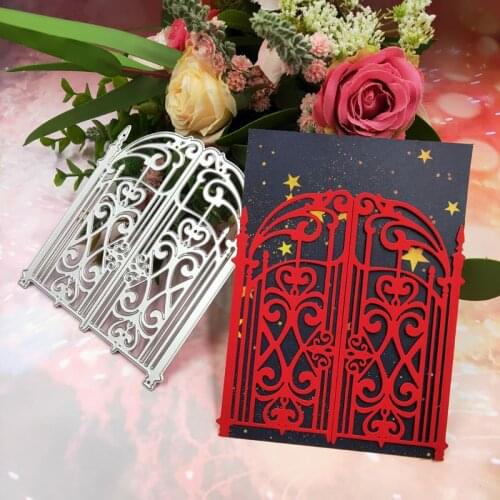 6 Styles Gate Metal Cutting Dies Stencil Scrapbooking DIY Album Stamp Paper Card Embossing Decor Craft New Dies for 2020