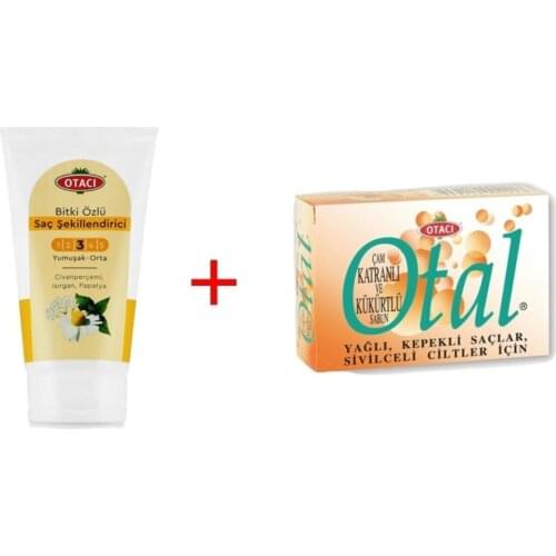 Herbal Hair Styling Jelly Soft-Medium 150 ml + Soap Pine Tar And Sulfur 80 Set