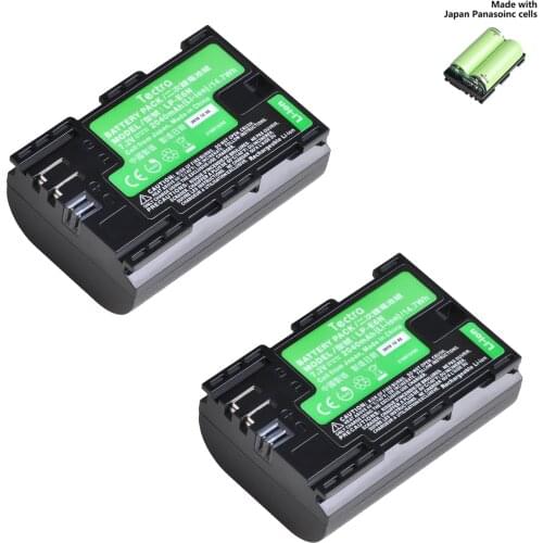 2pcs 2040mAh LP-E6N LPE6 lpe6n battery for Canon EOS 5D Mark IV 5D2 5DS R Mark II 2 III 3 6D 60D 60Da 7D 7D2 7DII 70D Battery