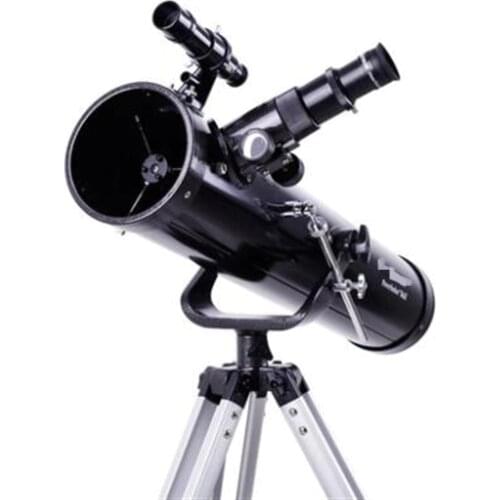 Celestron PowerSeeker 76AZ Astronomical Telescope 76/700mm Reflective Horizontal Theodolite Bracket Aluminum Tripod