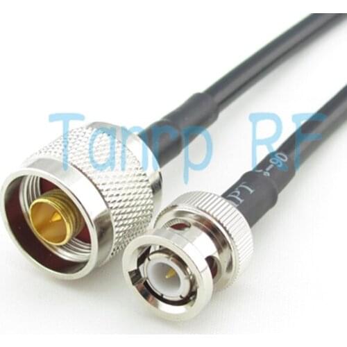 Freeshipping! 3FEET N male plug to BNC male plug RF Pigtail coaxial jumper cable 100CM RG58 cableWholesale Promotion