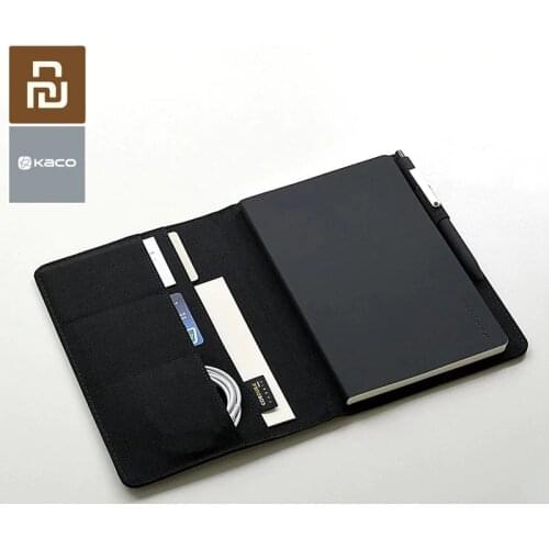 Youpin Kaco A5 NoteBook Smart Home Noble Paper PU Card Slot Wallet Book for Office Travel with a Gift