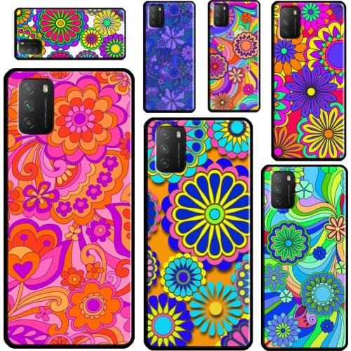 Psychedelic Flowers For POCO X3 Pro F2 F3 M3 Case For Xiaomi Mi 11 Ultra Note 10 Lite Mi A3 9T 10T Pro Cover