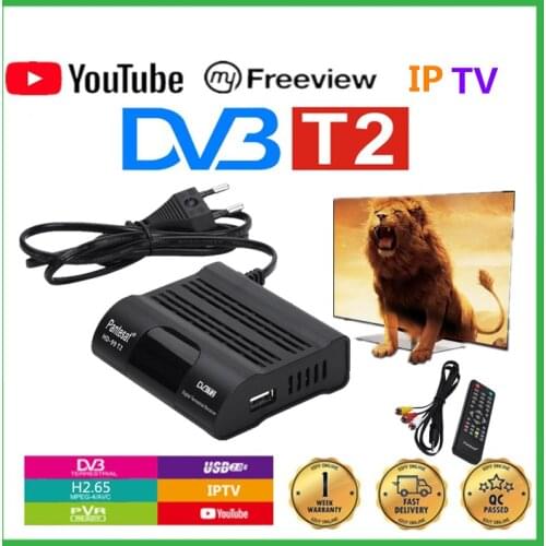 DVB-T2 HEVC 265 Receiver Satellite Wifi Free Digital TV Box DVB T2 DVBT2 Tuner DVB C IPTV M3u Youtube Russian Manual Set Top Box