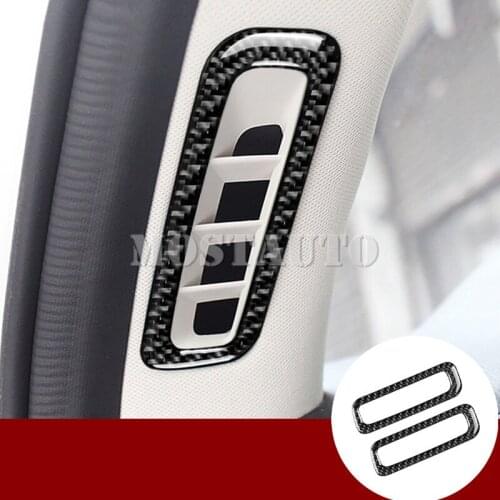 For Mazda CX-5 KF Carbon Fiber Front Pillar Air Vent Outlet Trim Cover 2017-2019 2pcs Car Accessories Interior Car Decor