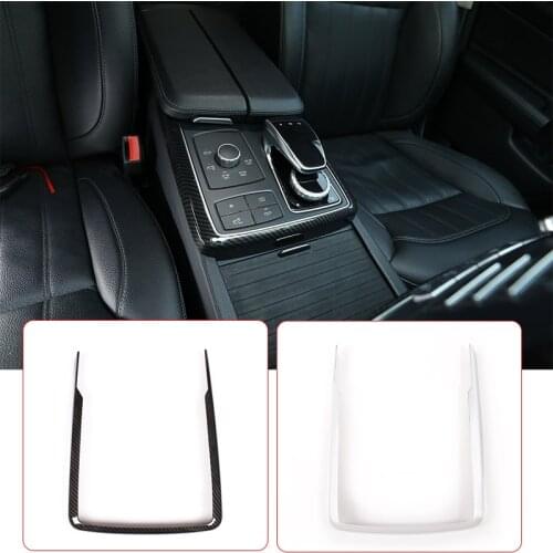 For Mercedes Benz GLE GLS ML GL Class W166 2013-2019 Carbon Fiber ABS Central Control Multimedia Mode Decoration Frame Trim