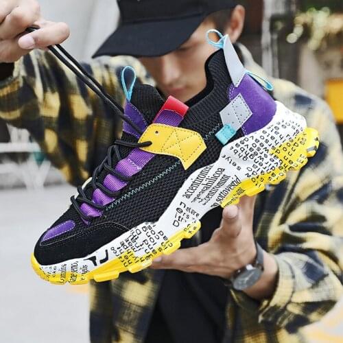 INS Hot Mens Sports Shoes Male Tides Tenis Men Running Shoes Outdoor Breathable Off White Sneakers Four Seasons Walking Shoes