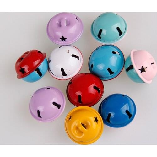 Beauty 10pcs Kinds of 40mm Mixed Color Jingle Bells Fit Festival Christmas Decoration Jewelry Craft Pendants