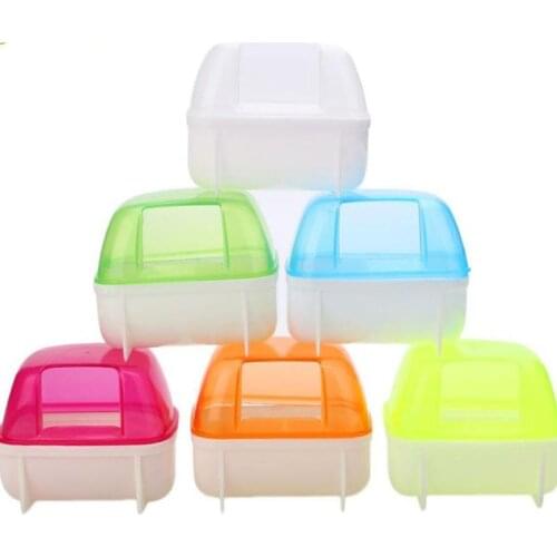 Hamster Small Animals Bathroom Bath Sand Room House Sauna Toilet Bathtub Plastic Cages House Guinea Pig Bed Sofa Pet Supplies