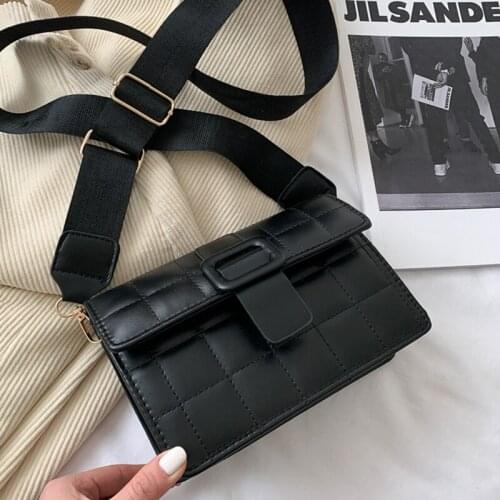 Fashion Bags Retro PU Leather Crossbody Bags for Women 2021 Chain Trending Shoulder Bag Luxury Small Handbags and Purses