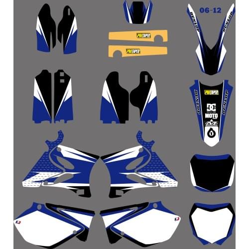Motorcycle Pit Dirt Bike Decal Sticker Kit For Yamaha YZ125 YZ250 YZ 125 250 2002-2006 2007 2008 2009 2010 2011 2012 2013 2014