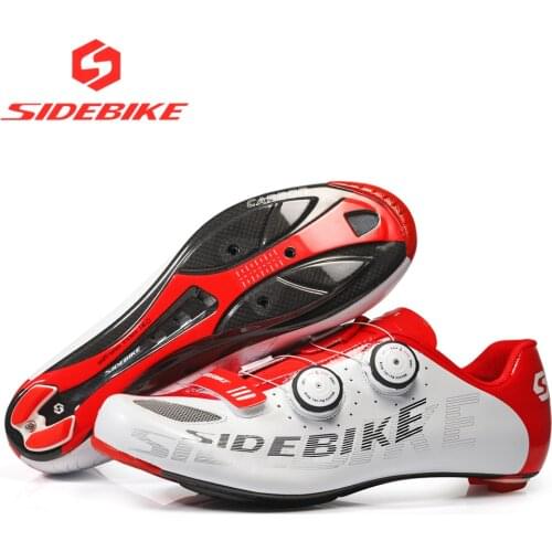 Sidebike road cycling shoes men racing carbon shoes road bike ultralight self-locking bicycle sneakers breathable professional