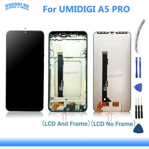 AICSRAD 6.3" 2280*1080 Display For umi umidigi A5 PRO Screen Replacement A5pro a 5 LCD Display Touch Screen