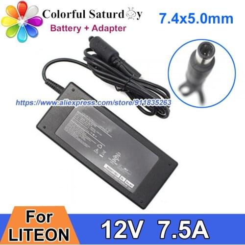 Original LITEON PA-1900-33 AC Adapter Power Supply 12V 7.5A 90W 7.4x5.0mm Laptop Charger