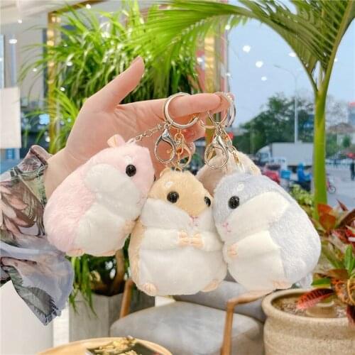 Popular Hamster Exquisite pendant Keychain Decorate good quality very soft Soothing doll christmas funny gift
