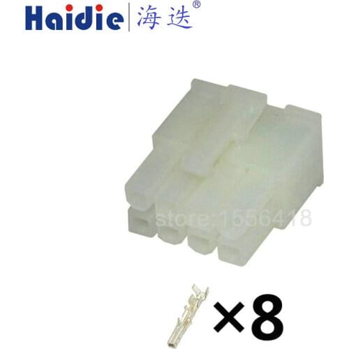 Free shipping 5sets 8pin auto plastic electric auto cable housing harness unsealed plug connector