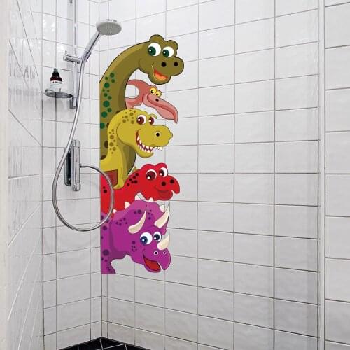 High Quality Wall Sticker Animal Mr.Dinosaur Cartoon Kindergarten Classroom Layout Cute Animal Wall Sticker Home Decor Wallpaper