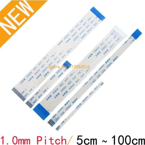 1.0mm FPC FFC Flexible Flat Cable AWM 20624 80C 60V VW-1 50/100/150/200~1000mm 4/5/6/8/10/12/14/16/18/20/22/24/26/28/30/32PIN