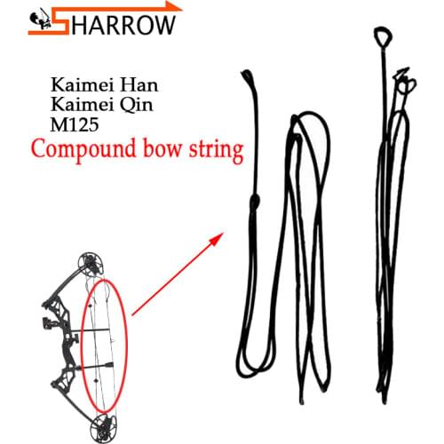 1pc Archery Compound Bow String KAIMEI QIN/KAIMEI HAN/M125 Bowstring Outdoor Hunting Bow And Arrow Shooting Replacement String