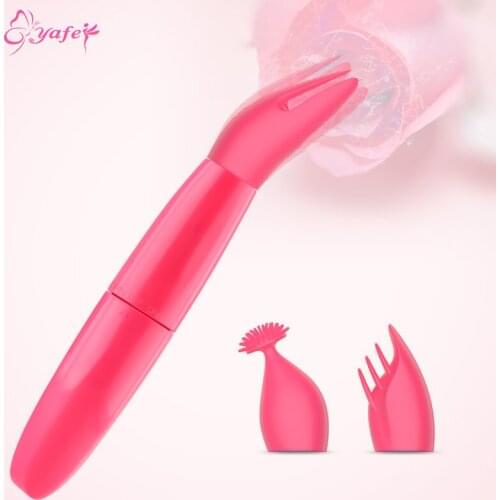 10 Speed Replaceable Hat Dildo Vibrator Sex Toys for Woman Wand Vibrators for Women Vagina Massager Toys for Adult Sex Shop