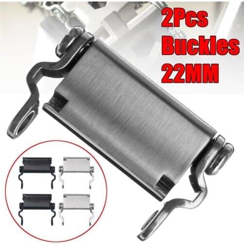 2Pc 22mm Quick Release WatchBand Steel Watch Adapter Bracelet Buckle Strap Push Button For Multi Tool Bracelet