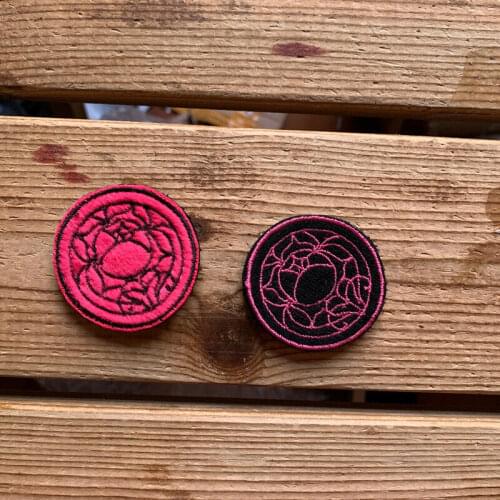 2pcs Anime Revolutionary Girl Utena Tenjou Logo Embroidery Patch Hook & Loop