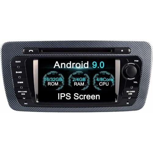 7" Android 9.0 Car DVD Player SD GPS Radio for SEAT IBIZA navigation multimedia stereo auto Headunit