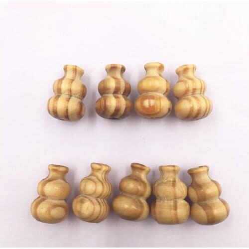 DIY Natural Wooden Beads Loose Gourd Shape Wooden Spacer Beads For Necklace Earrings Making Jewelry Findings 19mmX12mm