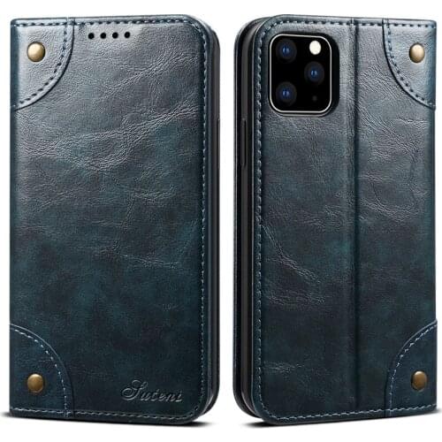 5 Colors Business Flip Cover For iPhone X XR XS 11 Pro Max 5.8 6.1 6.5 Leather Case Wallet Pouch Bags Card Pocket Magnetic