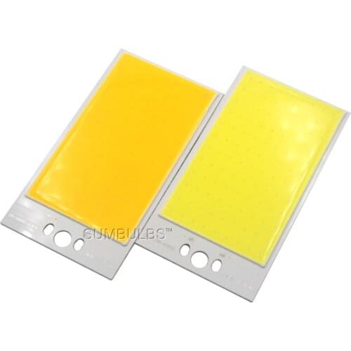 30W Chip On Board LED Light Source Flip Chip COB Bulb 30W Warm Cool White 120*65mm Rectangle LED Board DIY Automotive Lighting