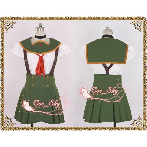 Gakkou Gurashi! School-Live! Kurumi Ebisuzawa Girls Dress Set Cosplay Costume