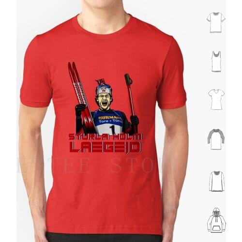 Sturla T Shirt Cotton Men Diy Print Sturla Laegreid Biathlon Norway Biathlon Norwegian Biathlete Sturla Holm Laegreid Laegreid