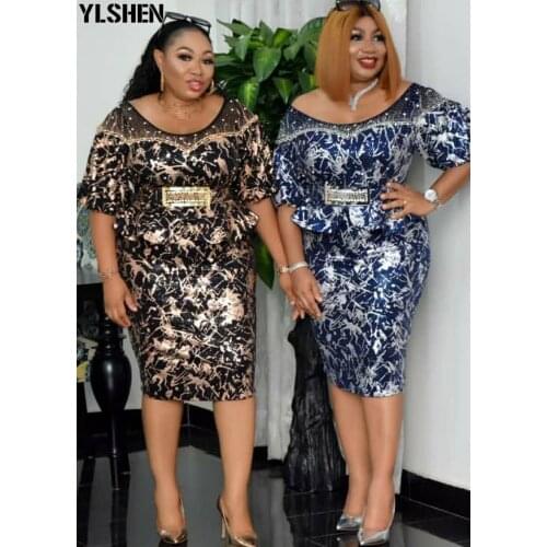 2 Two Piece Set Women African Design Clothes Dashiki Print Dresses Short Sleeve Suit Mesh Bead Tops Skirt Outfit Africa Clothing