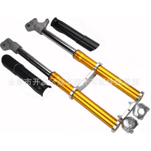 Small mini off-road motorcycle rocket car mud pit car inverted front shock absorber full set of 2 stroke 49CC parts