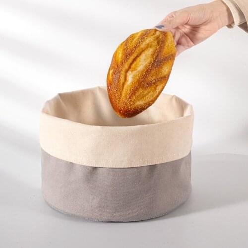 Reusable Bread Proofing Basket Oval Dough Fermentation Sourdough Banneton Bread Basket Food Storage Cotton Bags