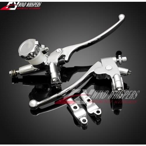 Retro motorcycle Modified 7/8" 22mm Clutch Lever Mirror sitting brake pump Master Cylinder Fits Honda CB400ss monkey BMS MSX125