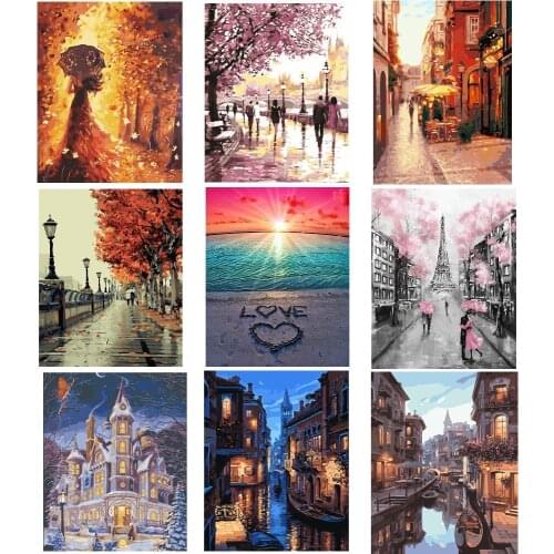 Gifts Handwriting Artwork Canvas Painting Colorful Oil Paint By Number Handmade Pictures Modern Home Living Room Painting Decor