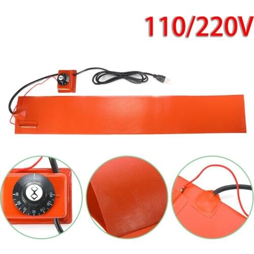 15x91.5cm 110/220V Silicone Heating Pad For Guitar Side Bending W/ Controller Flexible Silicone Heater