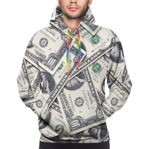 Dollars Money Printed Hoodies Fashion Tracksuit 3D Print Hoodie Sweatshirt Mens Womens Casual Harajuku Custom