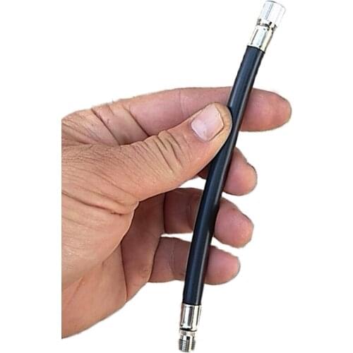 Universal Rubber Twin Wheel Truck Adapter Flexible Tube Tyre Car Vacuum Air Valve Extension Auto Bike Motorbike Tire Accessories