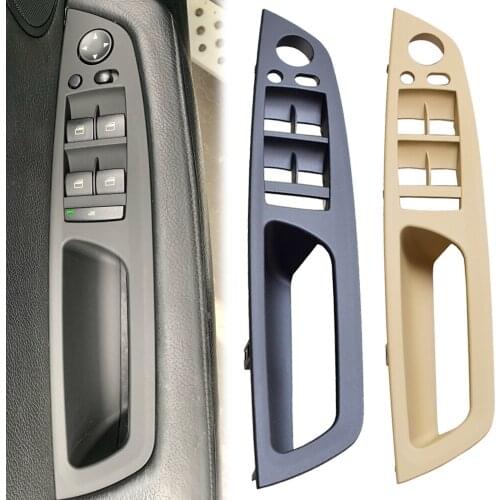 For BMW E70 X5 SAV 2007-2013 door inner handle left front door Interior door panel drivers seat button switch frame storage box