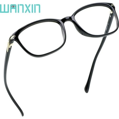 WANXIN Plastic Funky Blue Light Blocking Glasses,Oval Computer Reading Glasses,Reduce Headaches&Eyestrain
