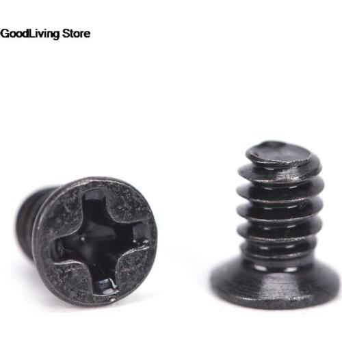 100PCS 3.5" Hard Drive Tray Computer Chassis Hard Disk Black Screw Computer Chassis Hard Disk Screw For PC