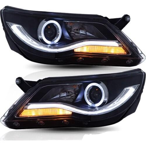 Goodmolds Car headlight 2010-2016 Fit for VW TIGUAN LED head lamp DRL with turn signal for tiguan