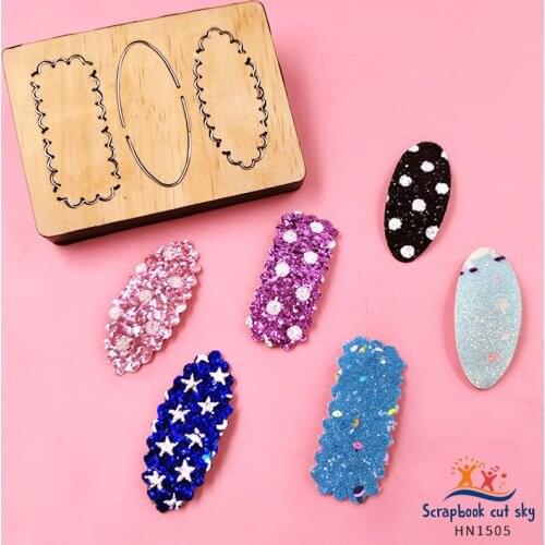 Wave Hairpin Decoration HN1055 Muyu Wooden Mold Cutting Dies Suitable For Market General Machines