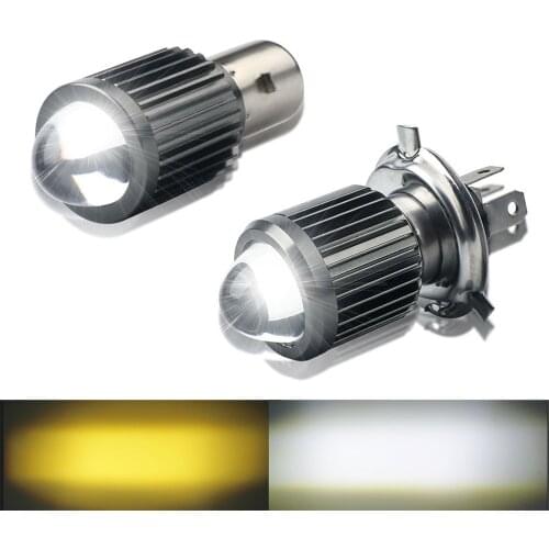 1PCS NEW BA20D Projector Lens H4 Hi Lo beam 6500K Motorcycle Headlight 8-80V Motorbike Fog Lamp Moto Lights luces led para moto