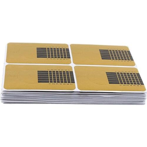 100 Pieces Nail Forms,Nail Art Acrylic Nail UV GEL Nail Extention Tips Form Guide Stickers