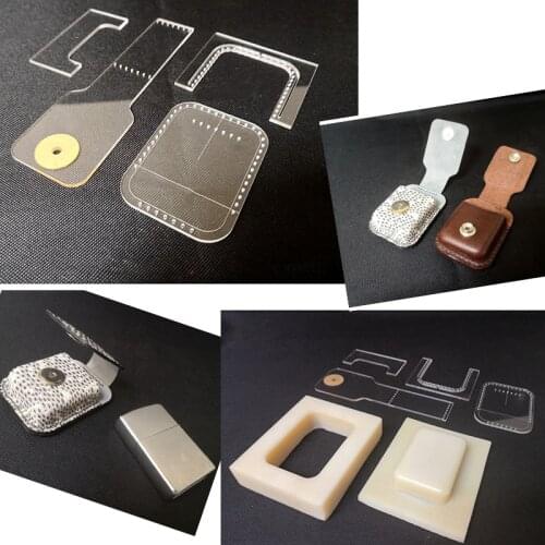 Holster for Zippo Cigaret Lighter Protective Case Shaping Cold Compression Molding To Send Acrylic Template 75x53x25mm