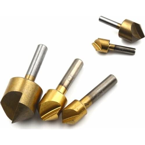 Metric Woodworking Countersink 3/8 1/2 3/4 Drill Bit Wood Drilling Electric Drill High Carbon Steel Single Flute Edge Chamfer